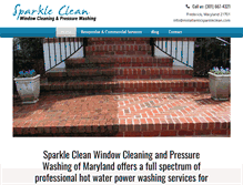 Tablet Screenshot of midatlanticsparkleclean.com